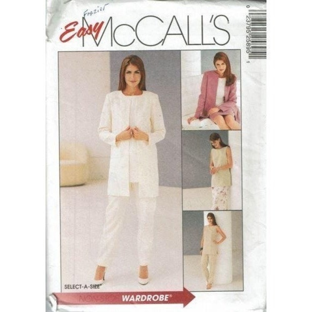 McCall's Sewing Pattern 2589 Womens Size 8-12 Jacket Tunic Pants Skirt Uncut FF